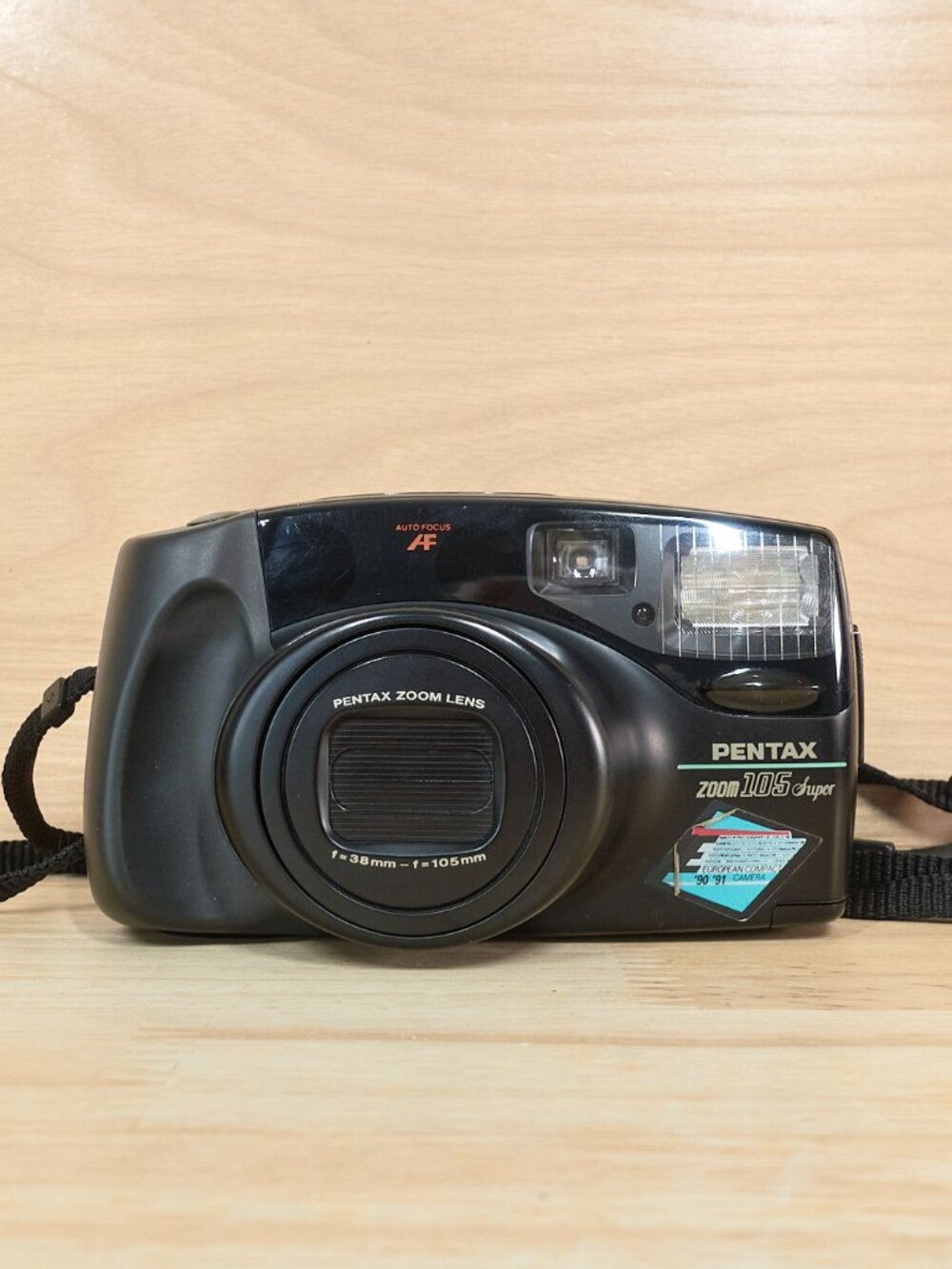 Pentax Zoom 105 Super 35mm Point & Shoot Film Camera Tested Working